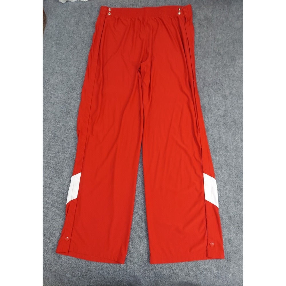 Russell Athletics 2xl Pants Track Red Colorblock Vtg Y2K‎ Tear Away Basketball